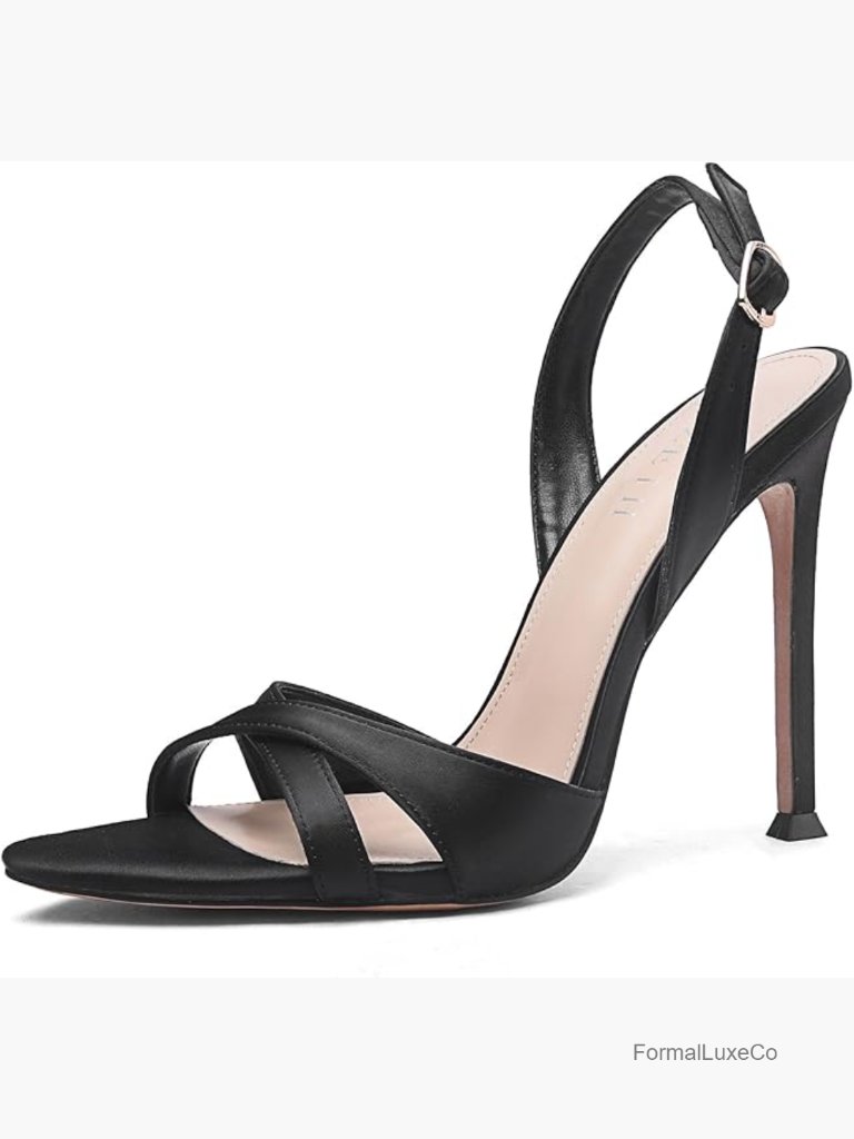Women's High Heel Sandals Pointed Toe Stiletto Ankle Strap Cross Strap